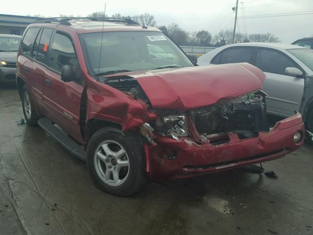 1GKDT13S942334635 - 2004 GMC ENVOY MAROON photo 1