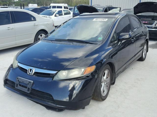 1HGFA168X6L009114 - 2006 HONDA CIVIC EX BLACK photo 2