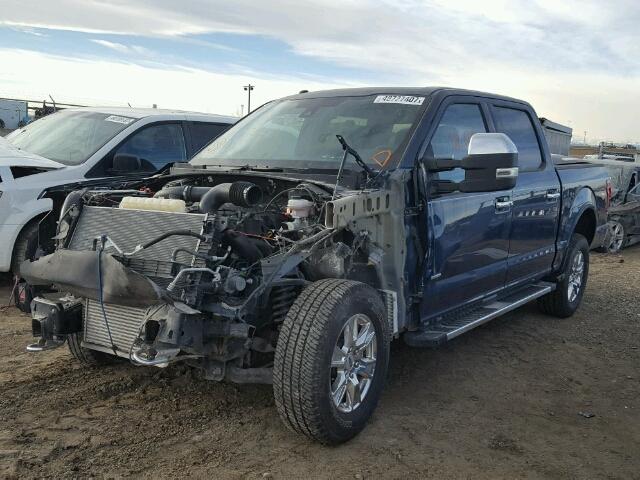 1FTEW1EG2GKF07884 - 2016 FORD F150 SUPER BLUE photo 2