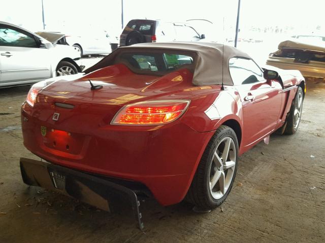 1G8MB35B37Y101885 - 2007 SATURN SKY RED photo 4