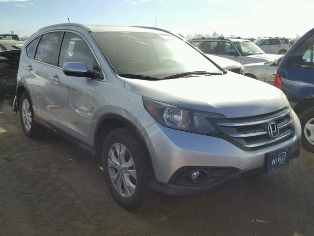 JHLRM4H70CC001188 - 2012 HONDA CR-V EXL SILVER photo 1