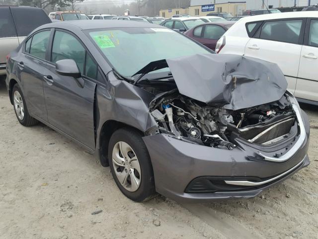 19XFB2F55DE090147 - 2013 HONDA CIVIC LX GRAY photo 9