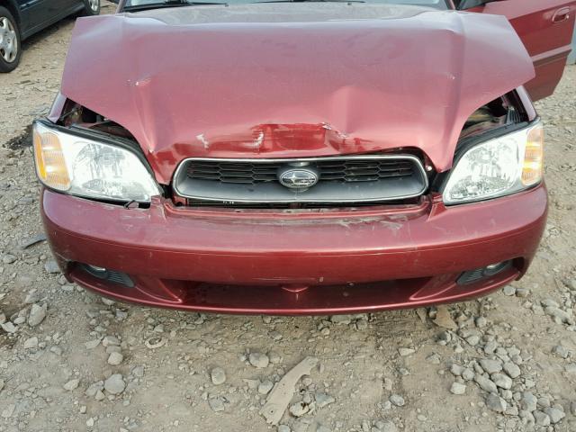 4S3BE625747211716 - 2004 SUBARU LEGACY L S RED photo 9