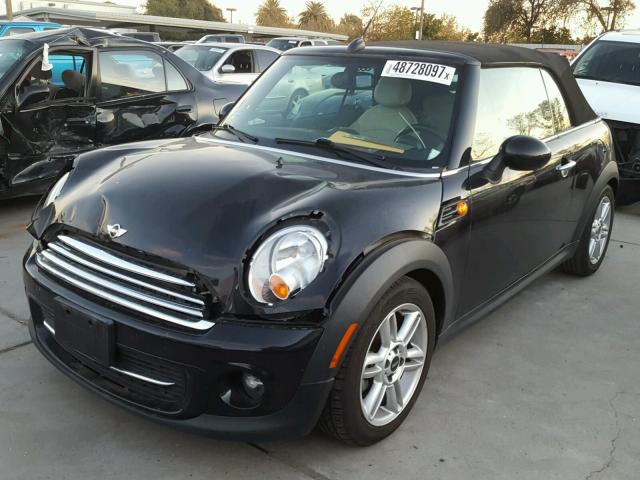 WMWZN3C54CT134172 - 2012 MINI COOPER BLACK photo 2