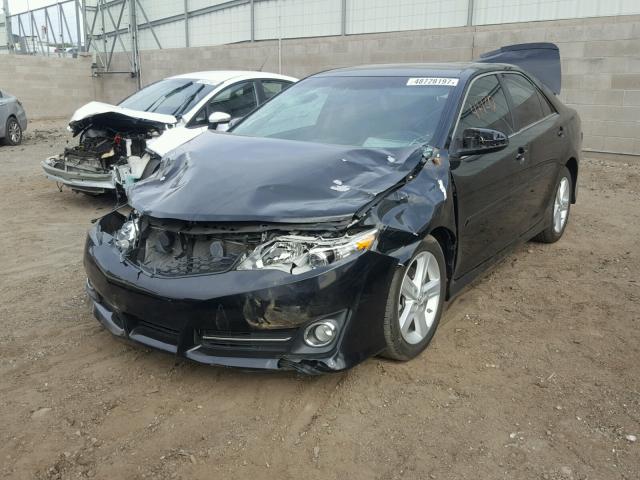 4T1BF1FKXEU814626 - 2014 TOYOTA CAMRY L BLACK photo 2