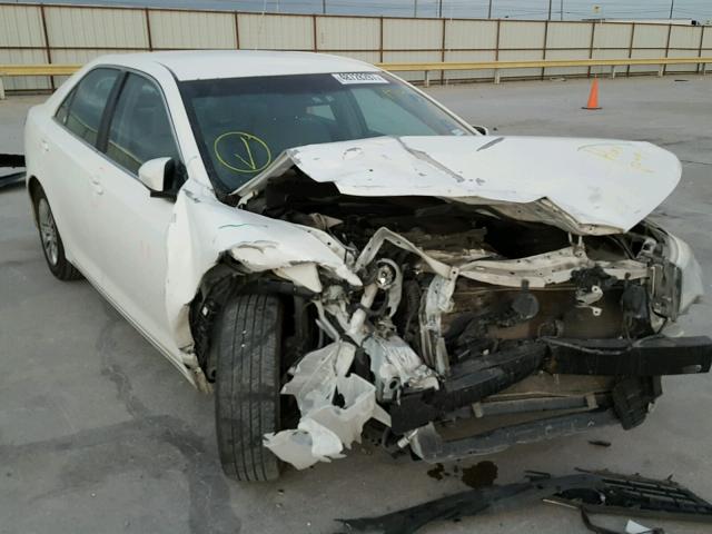 4T1BF1FKXDU271633 - 2013 TOYOTA CAMRY L WHITE photo 1