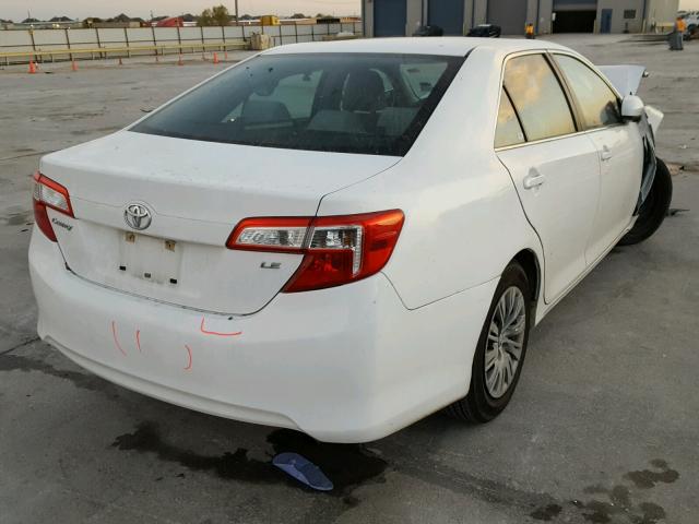 4T1BF1FKXDU271633 - 2013 TOYOTA CAMRY L WHITE photo 4