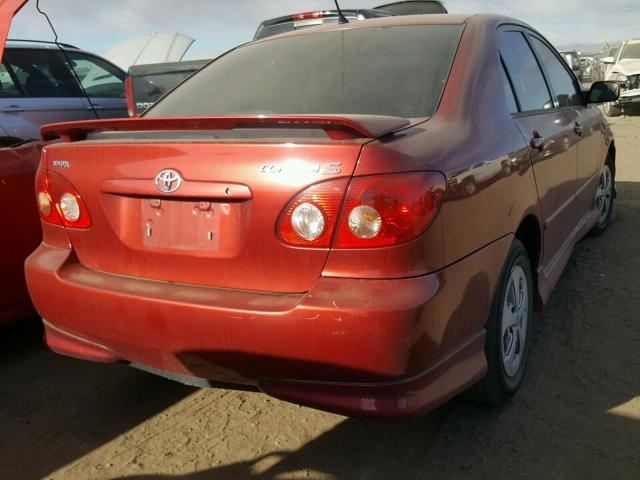 1NXBR32E76Z571815 - 2006 TOYOTA COROLLA CE BURGUNDY photo 4