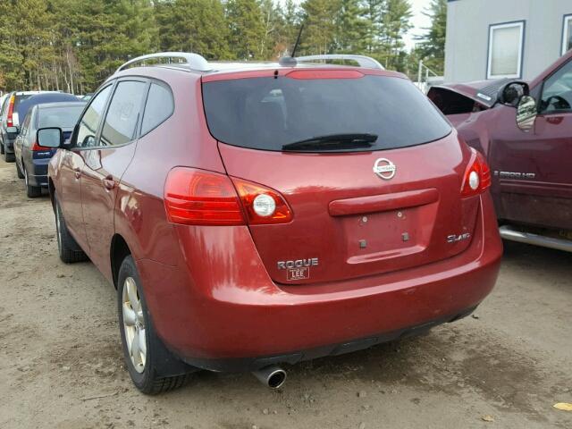 JN8AS58V48W143851 - 2008 NISSAN ROGUE S MAROON photo 3