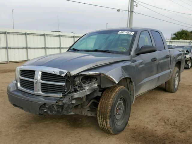 1D7HE48K27S136880 - 2007 DODGE DAKOTA QUA GRAY photo 2