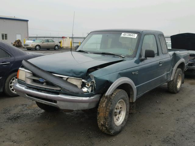 1FTCR15XXTPA88873 - 1996 FORD RANGER SUP GREEN photo 2