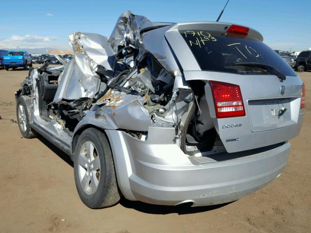 3D4PG5FV6AT226450 - 2010 DODGE JOURNEY SX SILVER photo 3