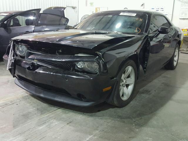 2C3CDYAG3EH283321 - 2014 DODGE CHALLENGER BLACK photo 2