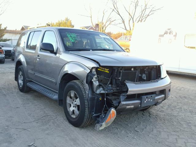 5N1AR18W05C772542 - 2005 NISSAN PATHFINDER GRAY photo 1