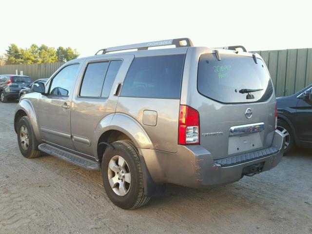 5N1AR18W05C772542 - 2005 NISSAN PATHFINDER GRAY photo 3