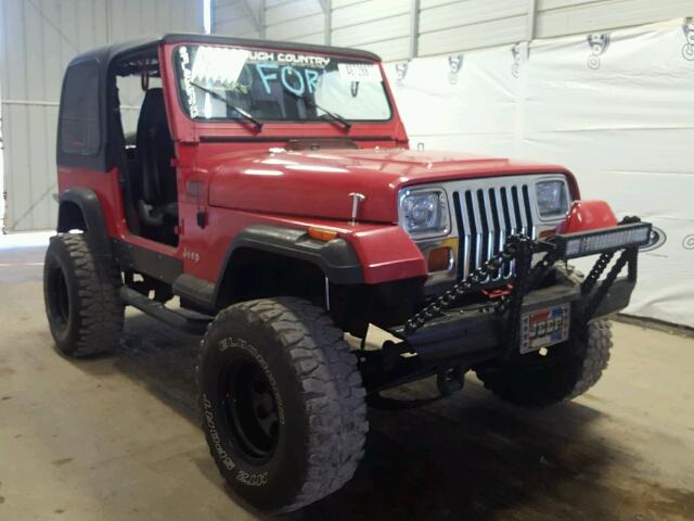 2J4FY19P1NJ540617 - 1992 JEEP WRANGLER / RED photo 1