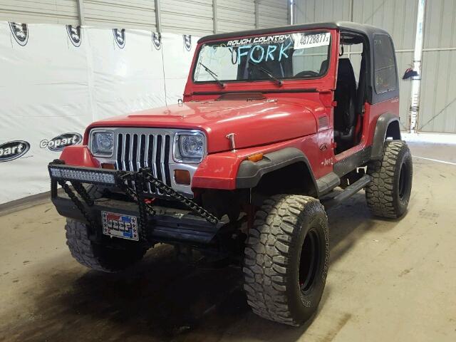 2J4FY19P1NJ540617 - 1992 JEEP WRANGLER / RED photo 9