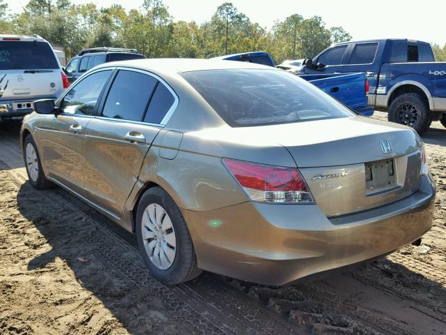 1HGCP26318A136313 - 2008 HONDA ACCORD LX GOLD photo 3