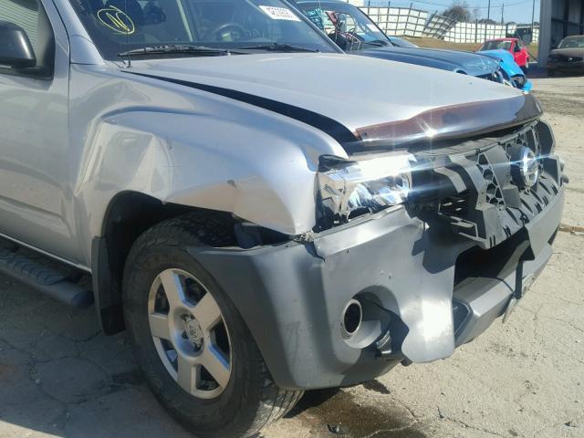 5N1AN08UX8C504722 - 2008 NISSAN XTERRA OFF SILVER photo 9