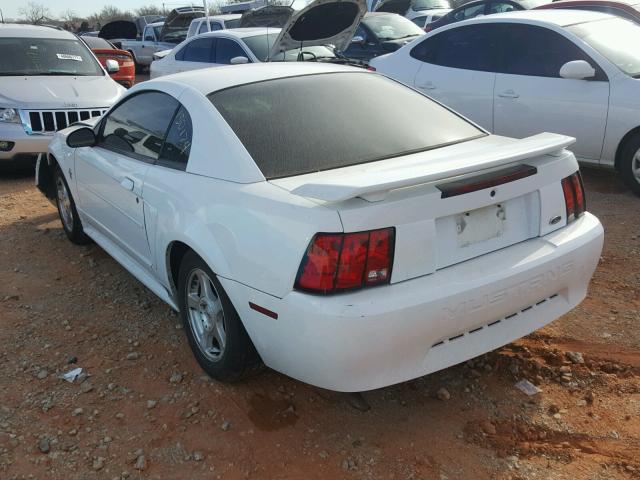 1FAFP40443F412302 - 2003 FORD MUSTANG WHITE photo 3