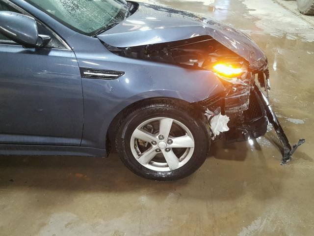 KNAGM4A71F5606888 - 2015 KIA OPTIMA LX BLUE photo 9