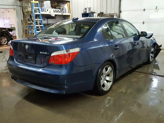 WBANA53544B174328 - 2004 BMW 525 I BLUE photo 4