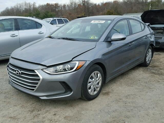 KMHD74LF0HU123513 - 2017 HYUNDAI ELANTRA SE GRAY photo 2