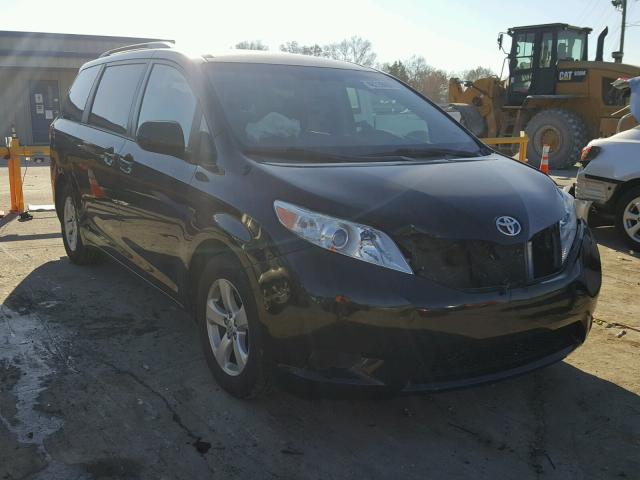 5TDKK3DC0DS384289 - 2013 TOYOTA SIENNA LE BLACK photo 1