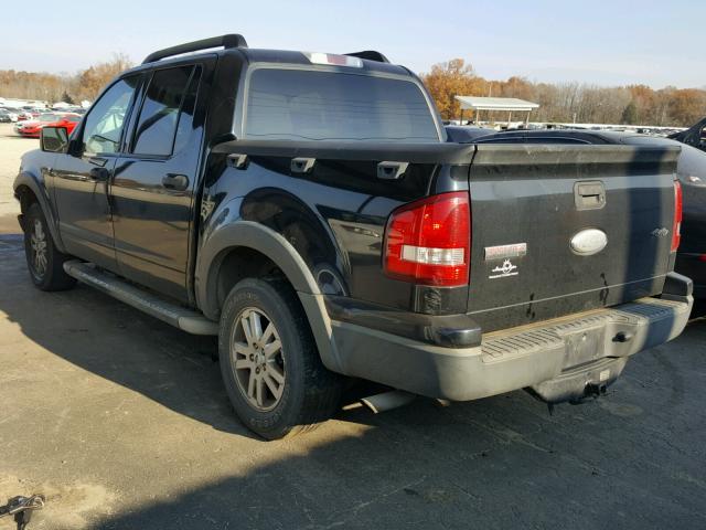 1FMEU51897UA56125 - 2007 FORD EXPLORER S BLACK photo 3