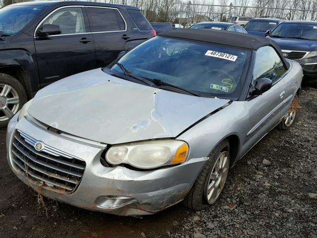 1C3EL75R64N148177 - 2004 CHRYSLER SEBRING GT SILVER photo 2