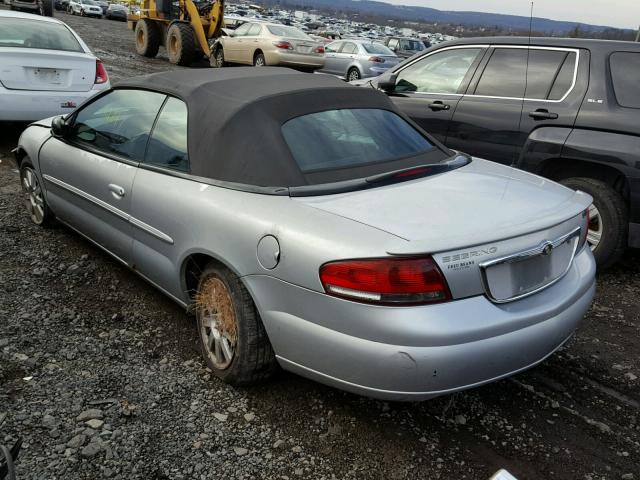 1C3EL75R64N148177 - 2004 CHRYSLER SEBRING GT SILVER photo 3