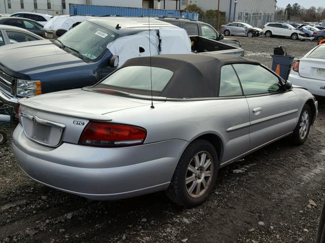 1C3EL75R64N148177 - 2004 CHRYSLER SEBRING GT SILVER photo 4