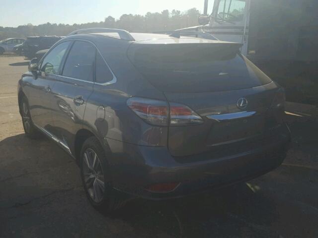 2T2ZK1BA7FC168063 - 2015 LEXUS RX 350 GRAY photo 3