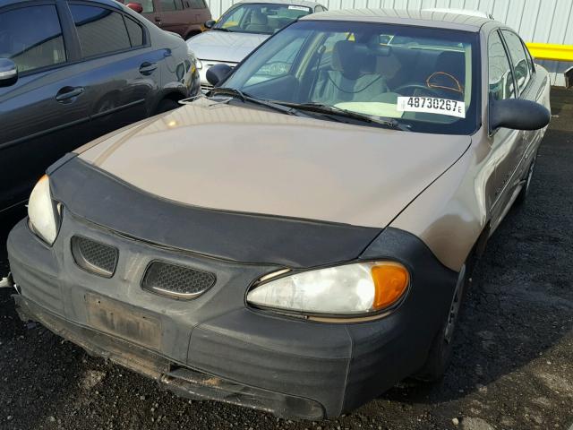 1G2NF52F02C109275 - 2002 PONTIAC GRAND AM S GOLD photo 2