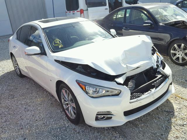 JN1BV7AP0EM688132 - 2014 INFINITI Q50 BASE WHITE photo 1