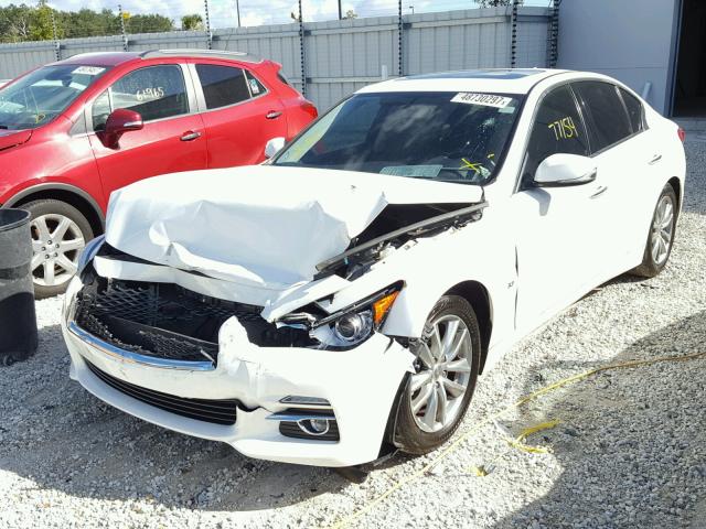 JN1BV7AP0EM688132 - 2014 INFINITI Q50 BASE Blanco foto 2