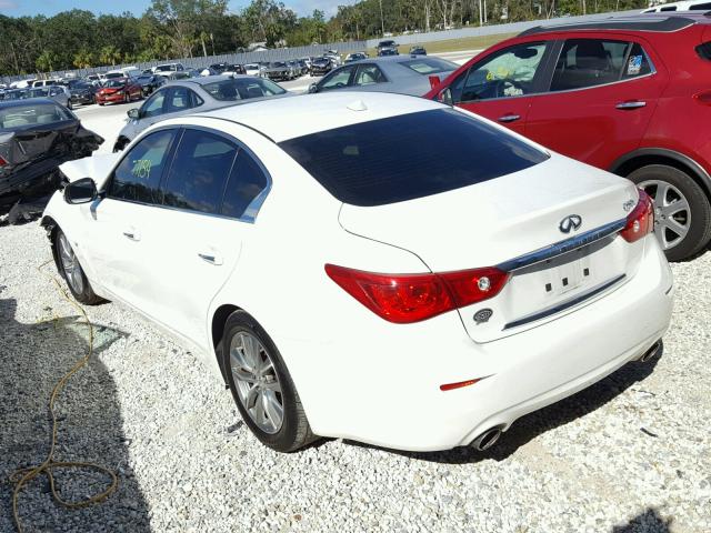 JN1BV7AP0EM688132 - 2014 INFINITI Q50 BASE Blanco foto 3