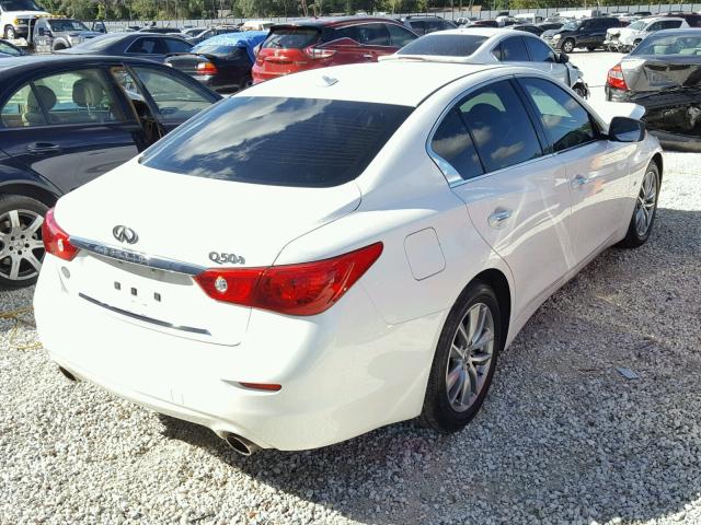 JN1BV7AP0EM688132 - 2014 INFINITI Q50 BASE Blanco foto 4