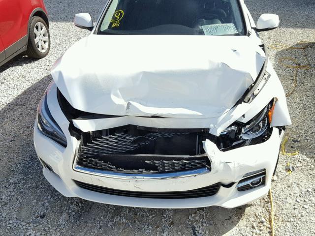 JN1BV7AP0EM688132 - 2014 INFINITI Q50 BASE WHITE photo 7