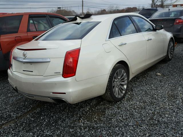 1G6AZ5S31E0143659 - 2014 CADILLAC CTS PREMIU WHITE photo 4