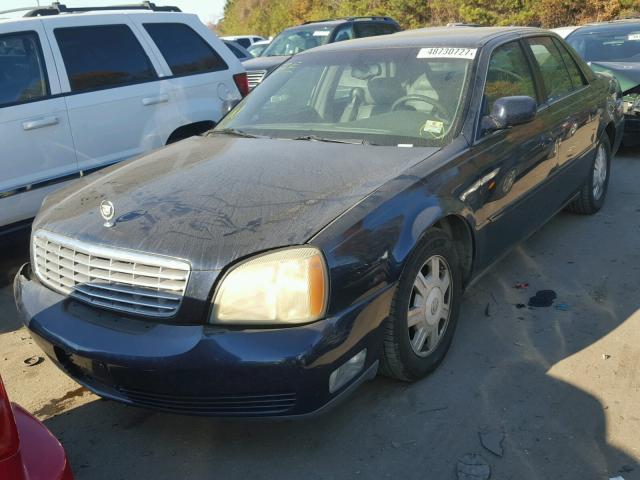 1G6KD54Y73U115057 - 2003 CADILLAC DEVILLE BLUE photo 2