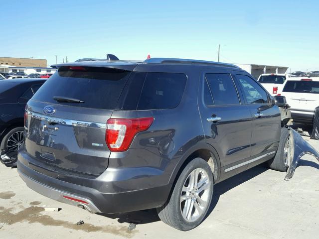 1FM5K8FH7GGC21880 - 2016 FORD EXPLORER L CHARCOAL photo 4