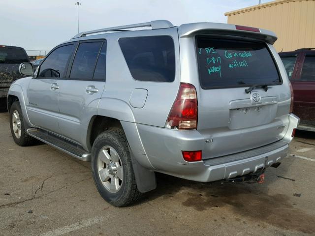 JTEBT17R848008876 - 2004 TOYOTA 4RUNNER LI SILVER photo 3