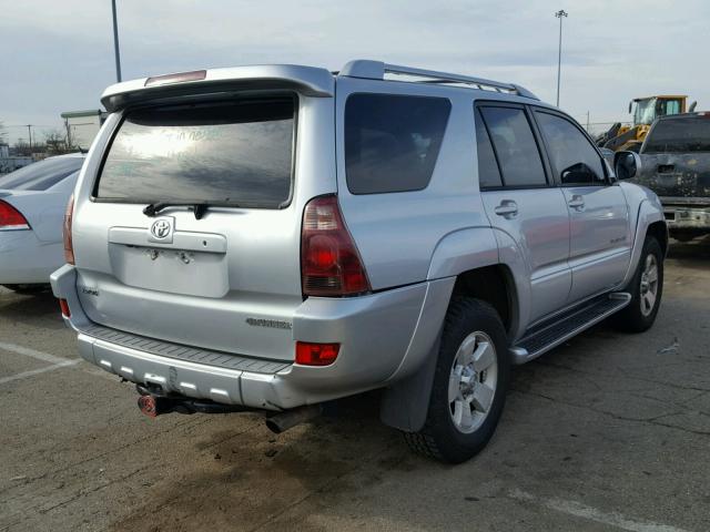 JTEBT17R848008876 - 2004 TOYOTA 4RUNNER LI SILVER photo 4