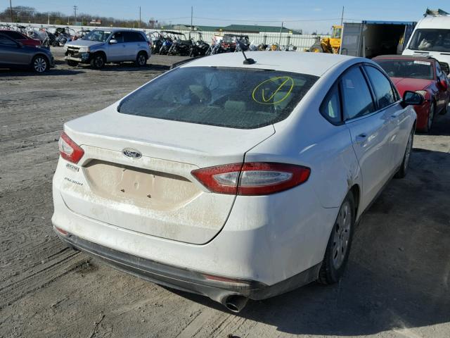 3FA6P0G78DR254060 - 2013 FORD FUSION S WHITE photo 4