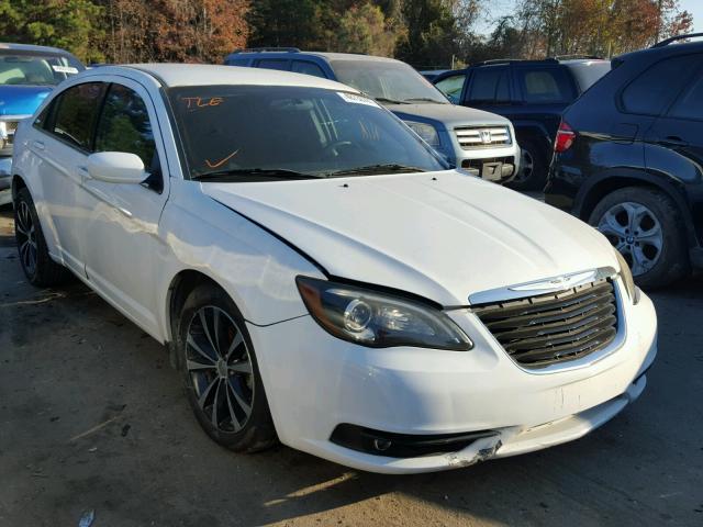 1C3CCBBG2CN288724 - 2012 CHRYSLER 200 TOURIN WHITE photo 1