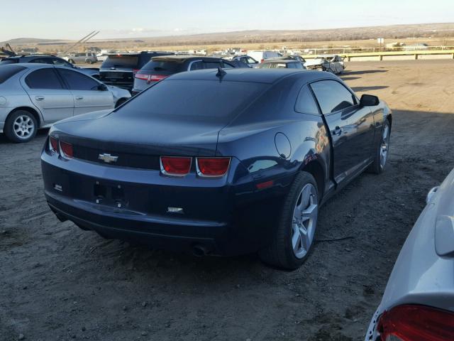 2G1FA1EV1A9223990 - 2010 CHEVROLET CAMARO LS BLUE photo 4