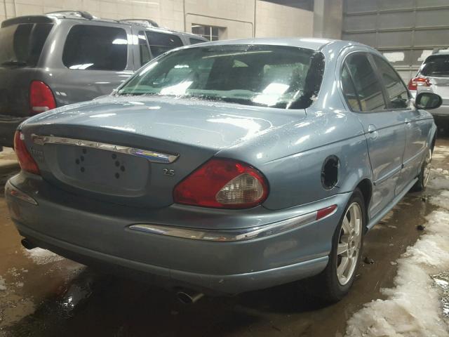 SAJEB52D34XD62855 - 2004 JAGUAR X-TYPE 2.5 BLUE photo 4