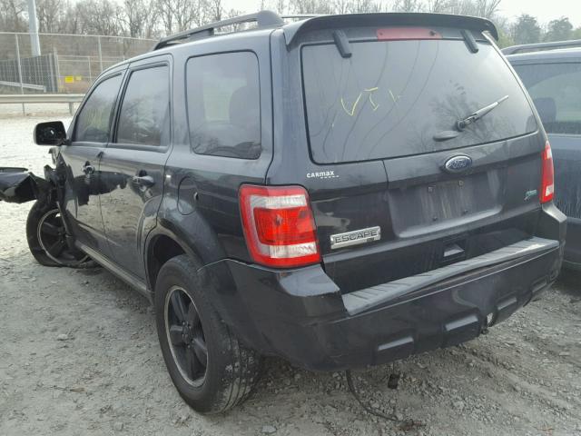 1FMCU9DG7BKB82957 - 2011 FORD ESCAPE XLT BLACK photo 3