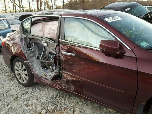 1HGCR2F71DA176141 - 2013 HONDA ACCORD EX RED photo 9